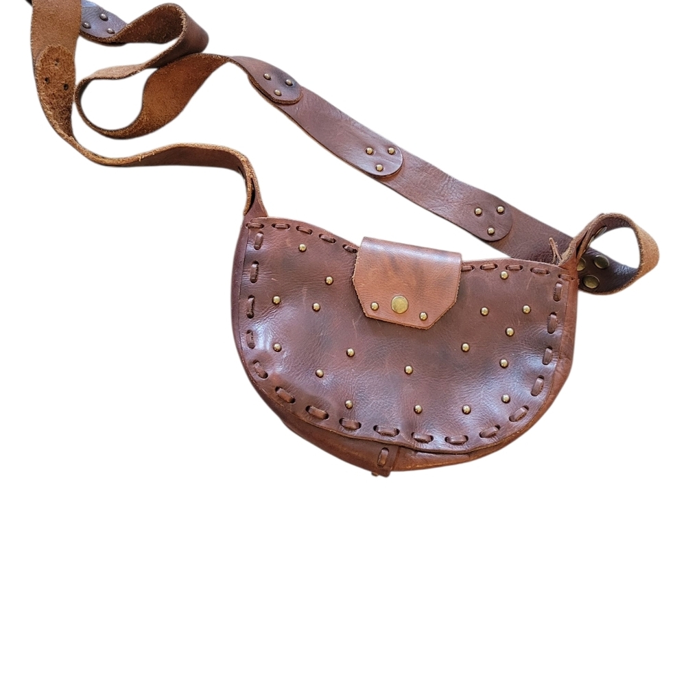 Brown Leather Crossbody Bag